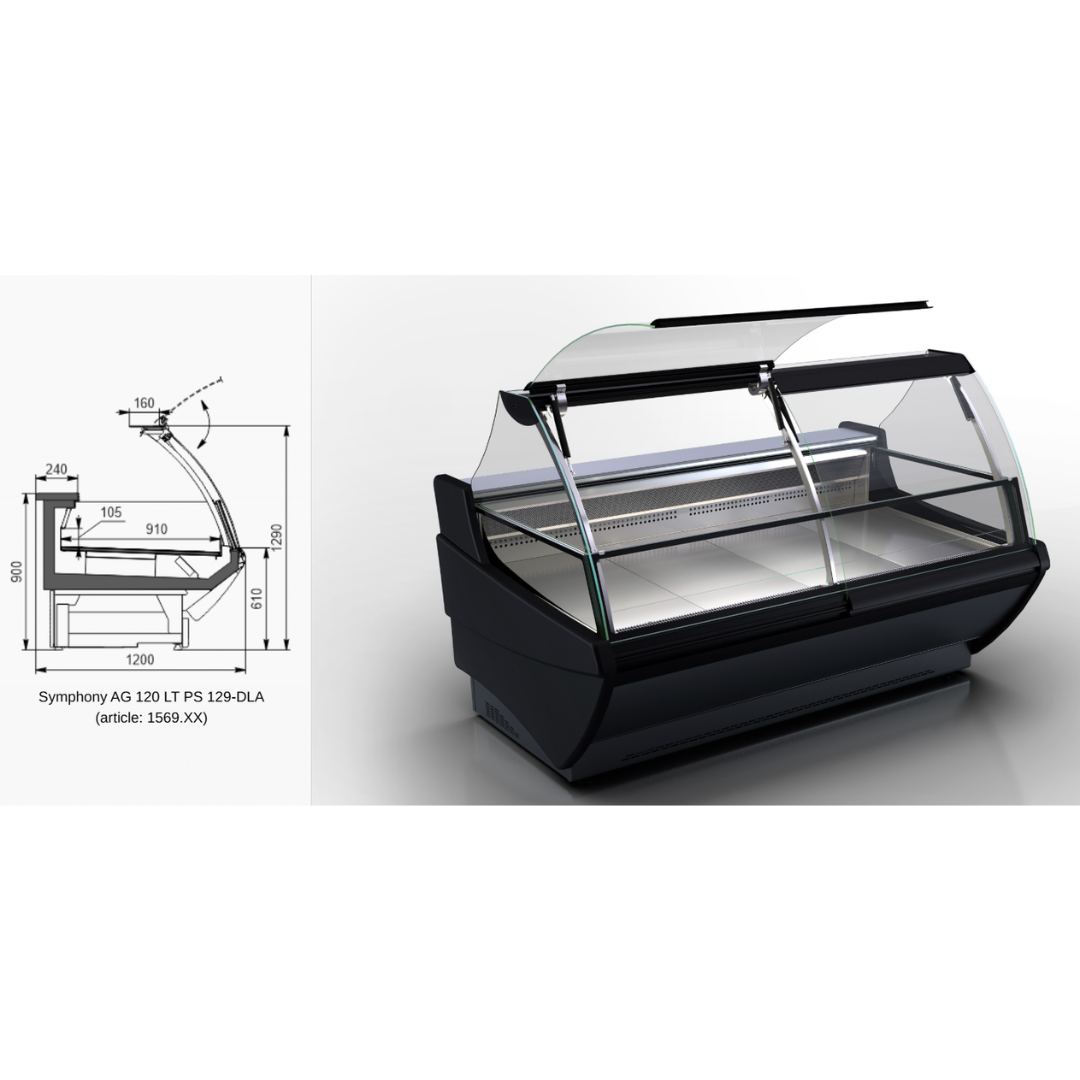 Витрина Symphony AG 120 LT PS 129-DLA - 937