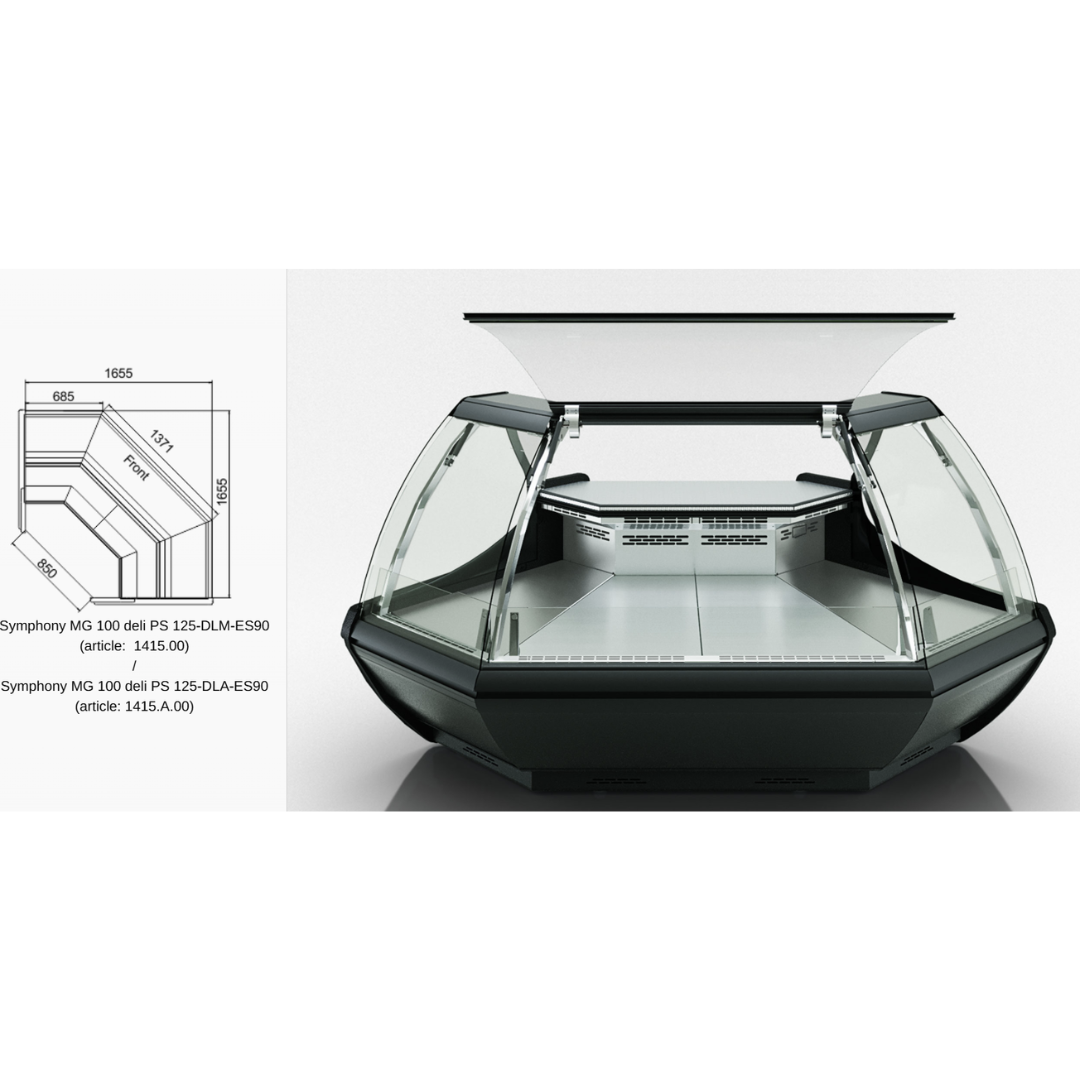 Витрина Symphony MG 100 deli T 110-DLM - IS90