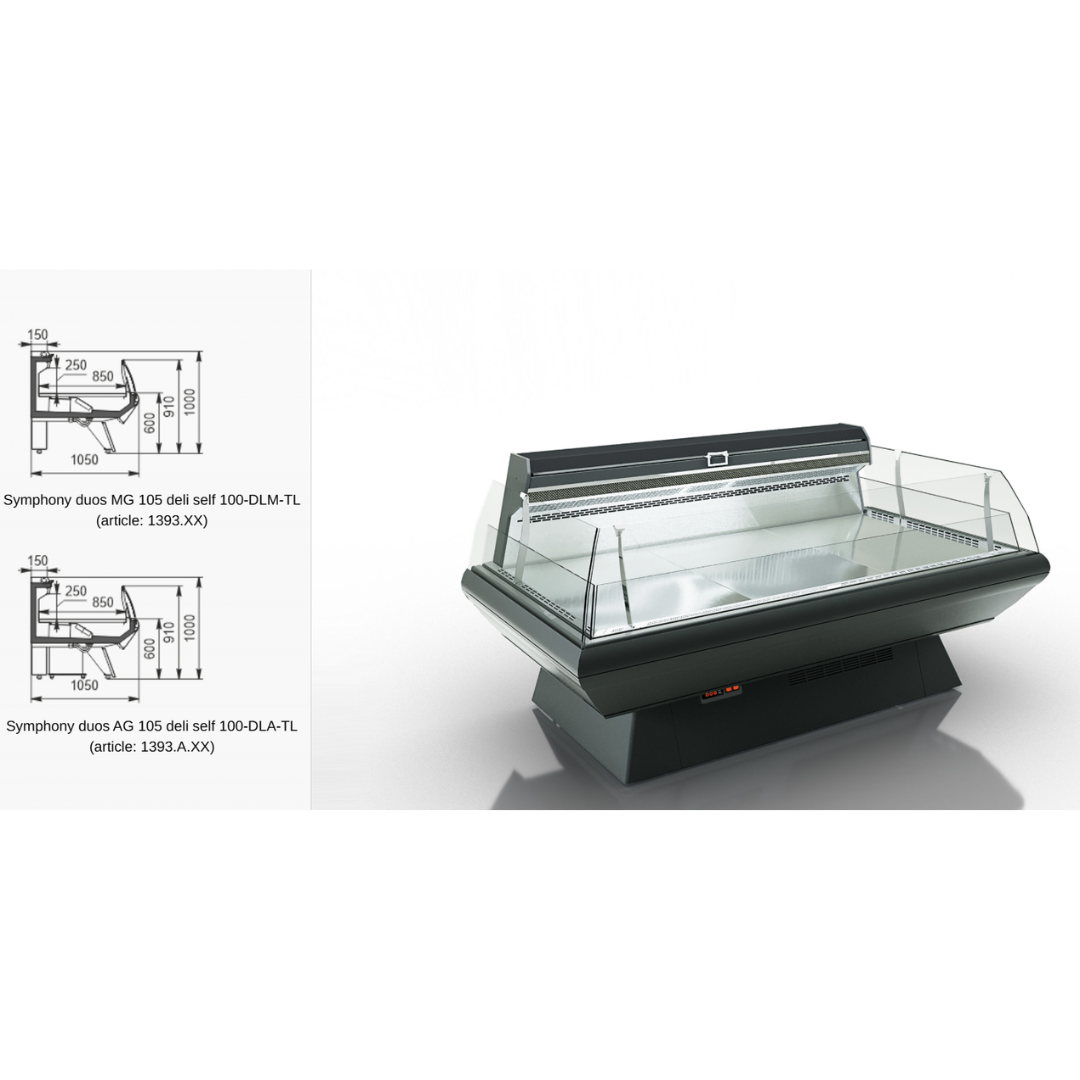 Витрина Symphony duos AG 200 deli self 100-DLA - 3750