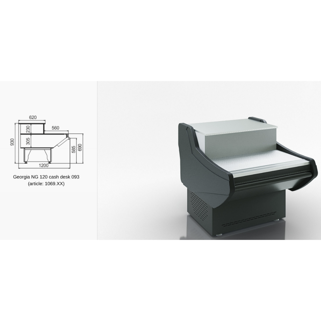 Витрина Georgia NG 120 cash desk 093 - 800