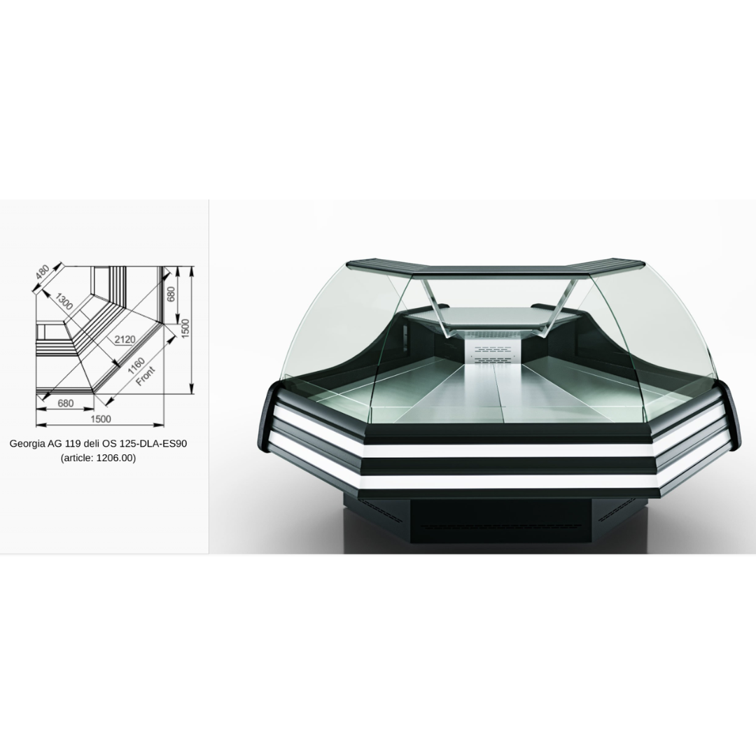 Витрина Sonata AG 119 deli OS A — угловые элементы