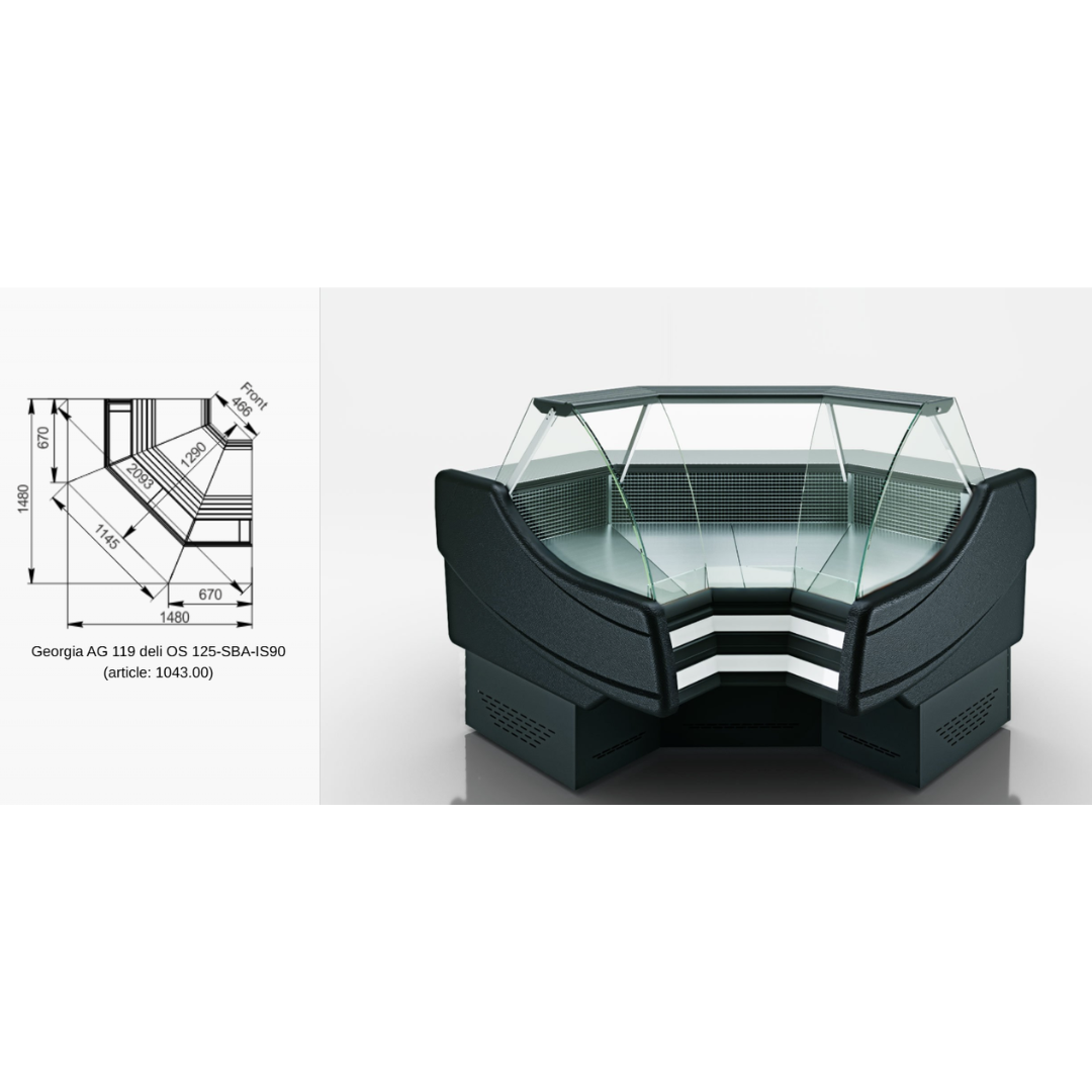 Витрина Sonata AG 119 deli OS A — угловые элементы