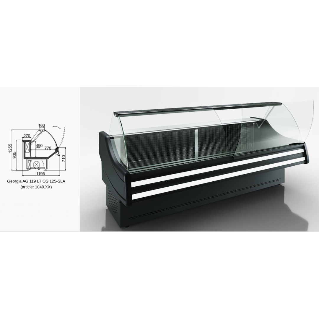 Витрина Sonata AG 119 LT OS 125-SLA - 1250