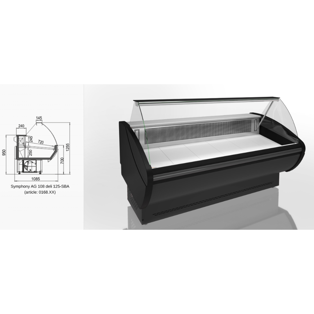 Витрина Carolina AG 108 deli A