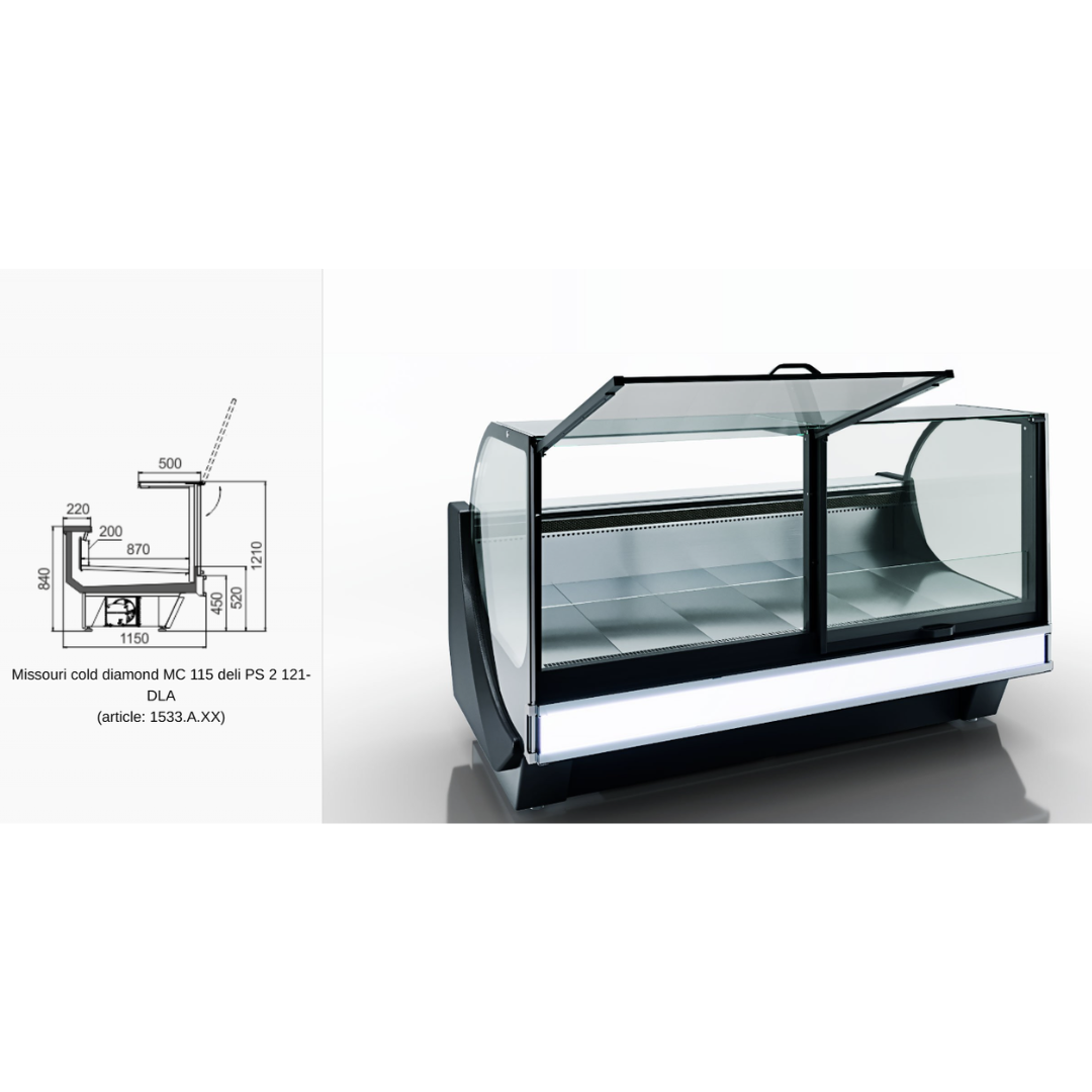 Витрина Missouri cold diamond MC 115 deli PS 121-DLA - 1875