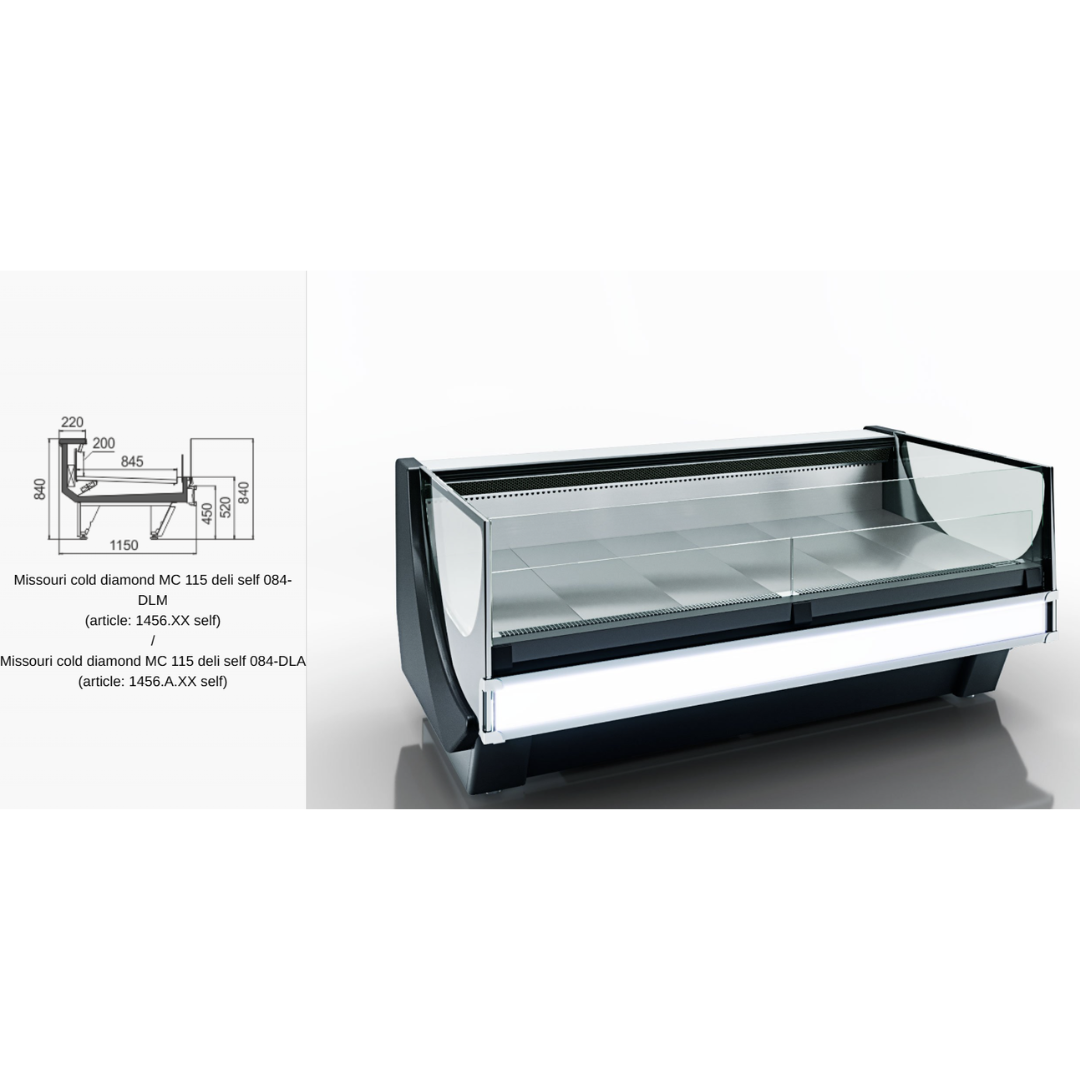 Витрина Missouri cold diamond MC 115 deli PS 121-DLA - 1875