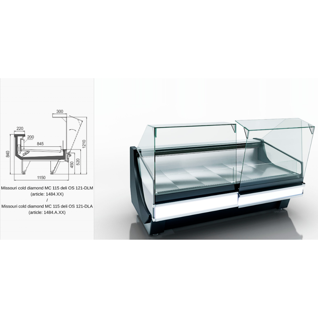 Витрина Missouri cold diamond MC 115 deli OS 121-DLA - 937