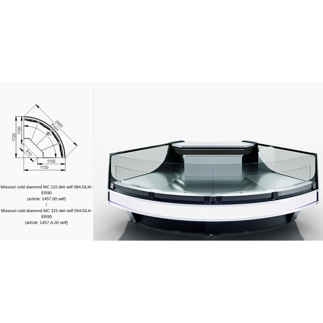 Витрина Missouri cold diamond MC 115 deli self 084 - DLA-ER90 - DLA-ER90
