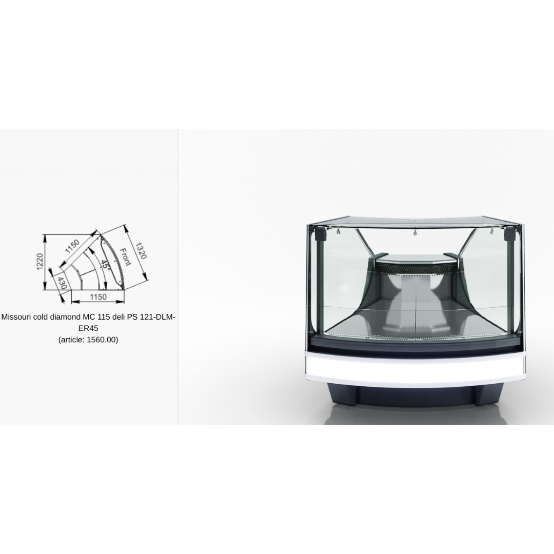 Витрина Missouri cold diamond MC 115 deli self 084 - DLA-ER90 - DLA-ER90