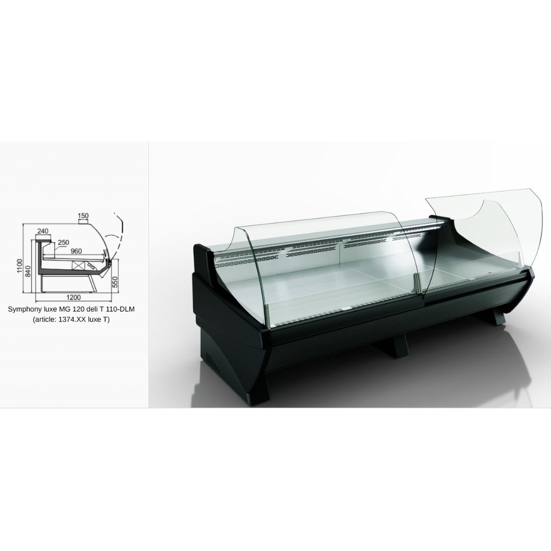 Витрина Symphony luxe MG 120 deli T/T2 M