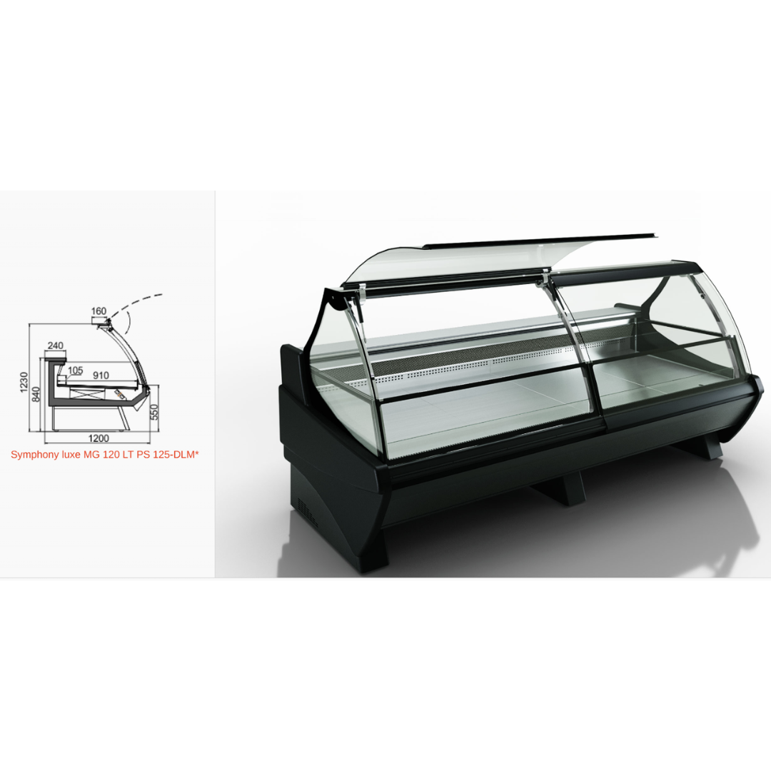 Витрина для замороженных продуктов Symphony luxe MG 120 LT PS 125-DLM - 1250