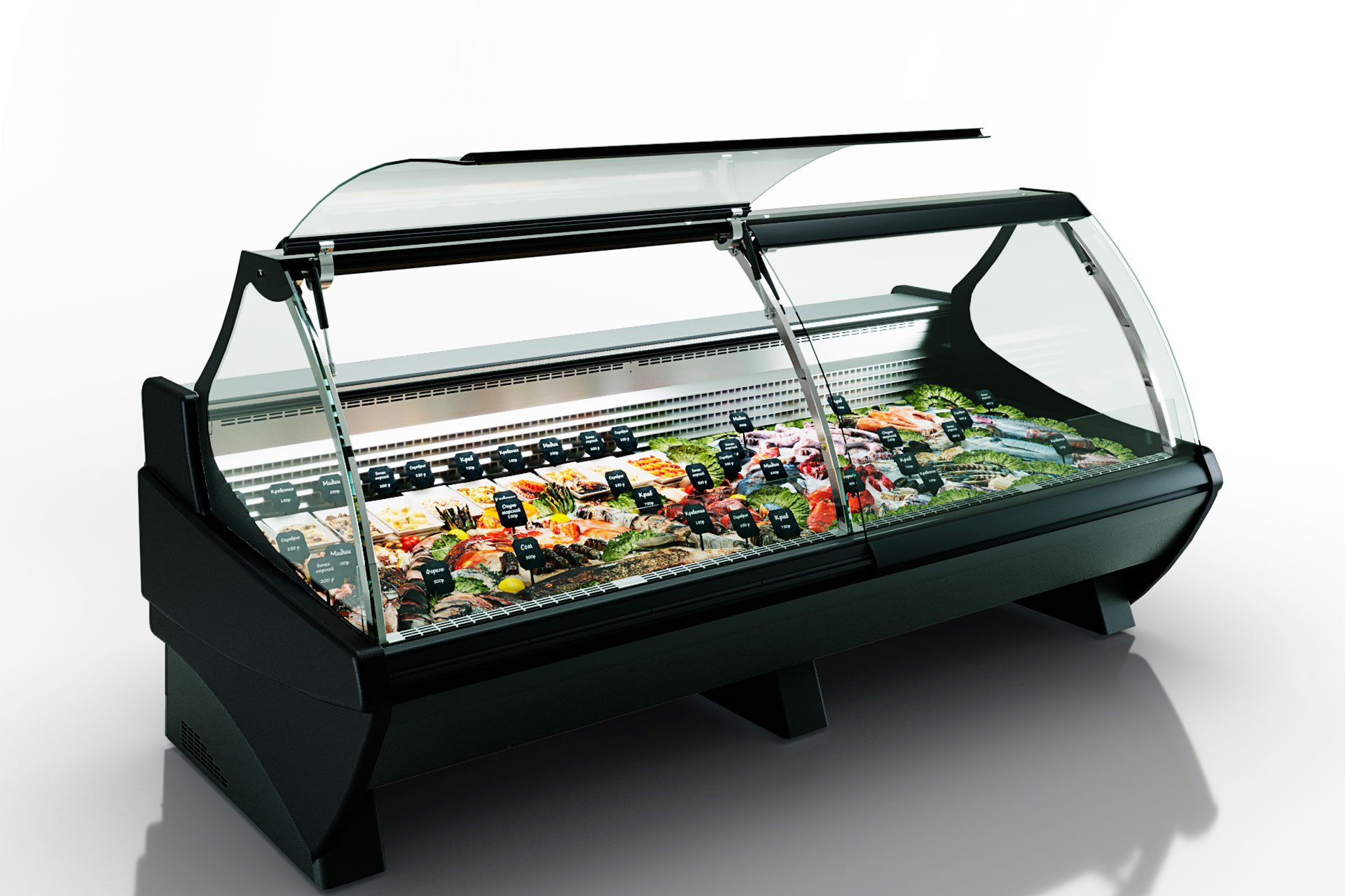 Специализированная витрина для продажи рыбы и морепродуктов Symphony luxe MG 120 fish T 110-SLМ/Symphony luxe MG 120 fish T2 110-SLM - 937