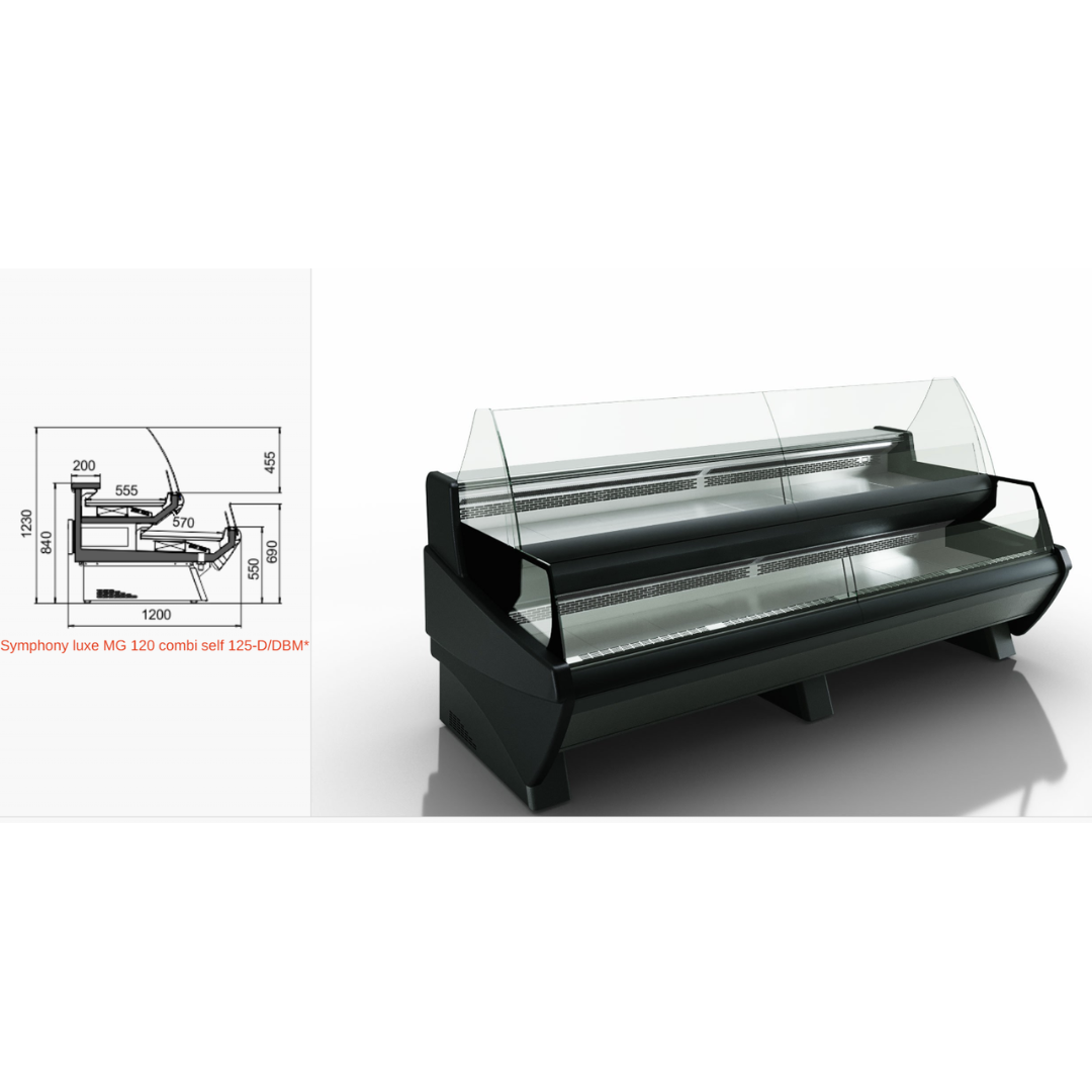 Витрина Symphony luxe MG 120 combi M