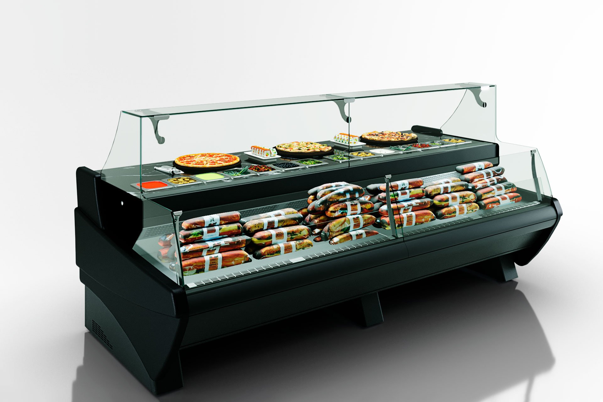 Витрина Symphony luxe MG 120 для суши/пиццы L 125-DBM - 1250