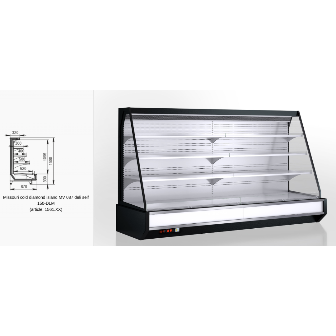 Промоциональная витрина Мissouri cold diamond island MV 087 deli self 150-DLM - 937