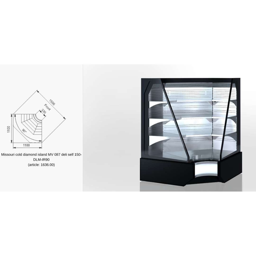 Промоциональная витрина Мissouri cold diamond island MV 087 deli self 150-DLM - 937