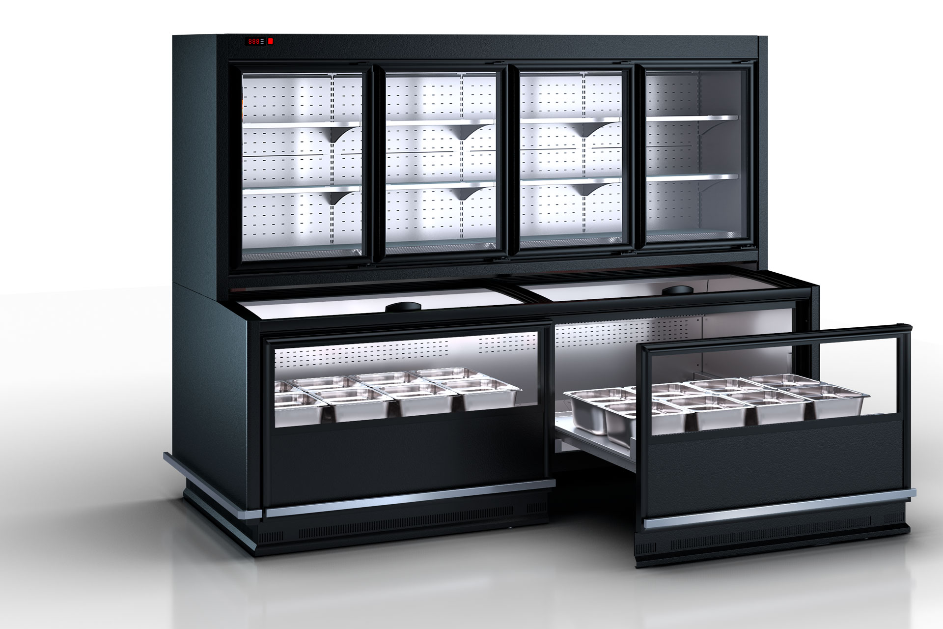 Комбинированная витрина Alaska combi MHV 110 MT D/C 200-DLM - 1250