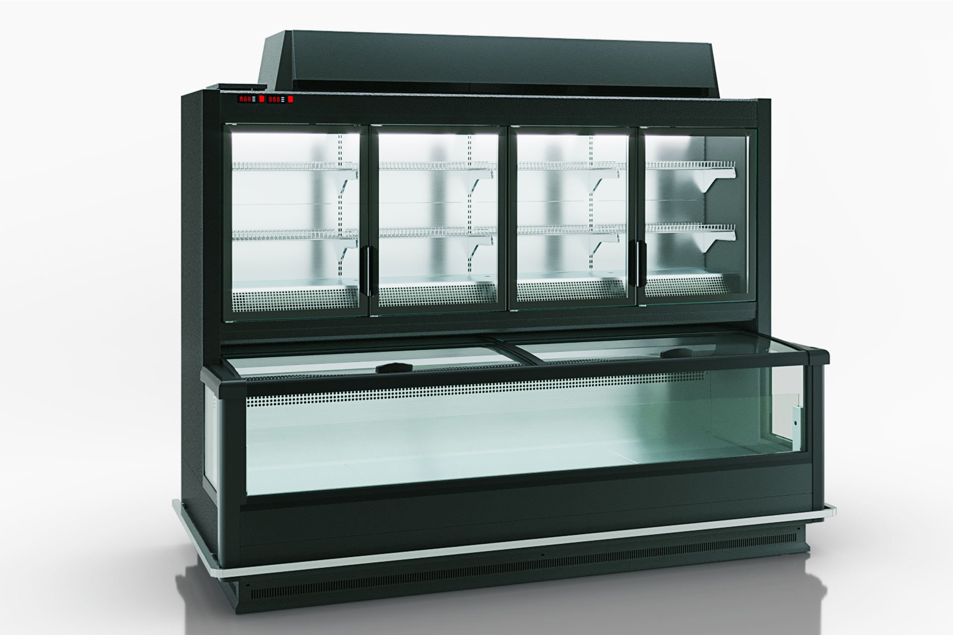 Витрина для замороженных продуктов Alaska combi 2 AHV 110 LT D/C 220 DLA - 1250