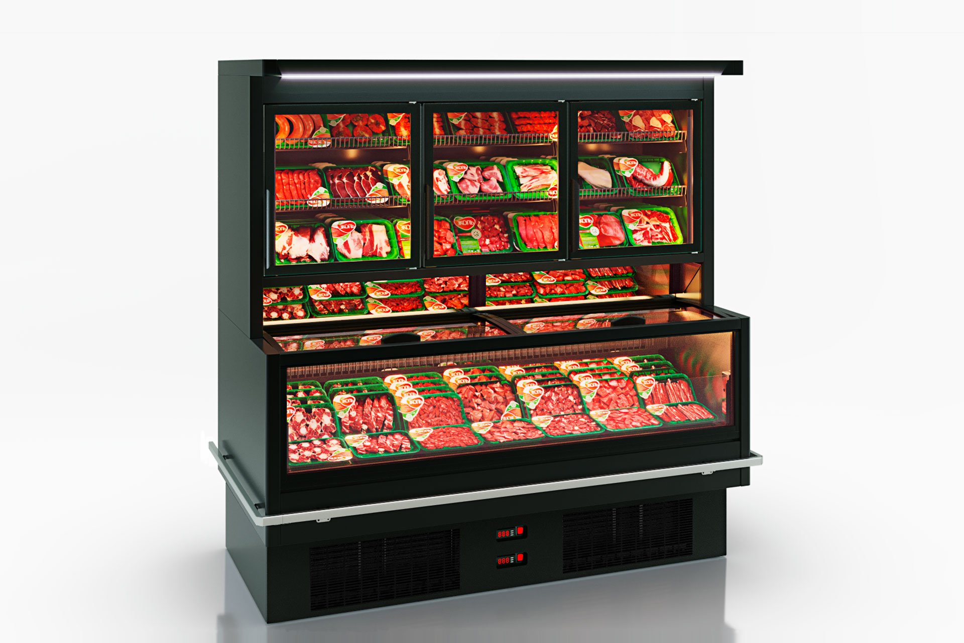 Витрина для замороженных продуктов Alaska combi 2 AHV 090 LT D/C 200-D/SLA - 1250