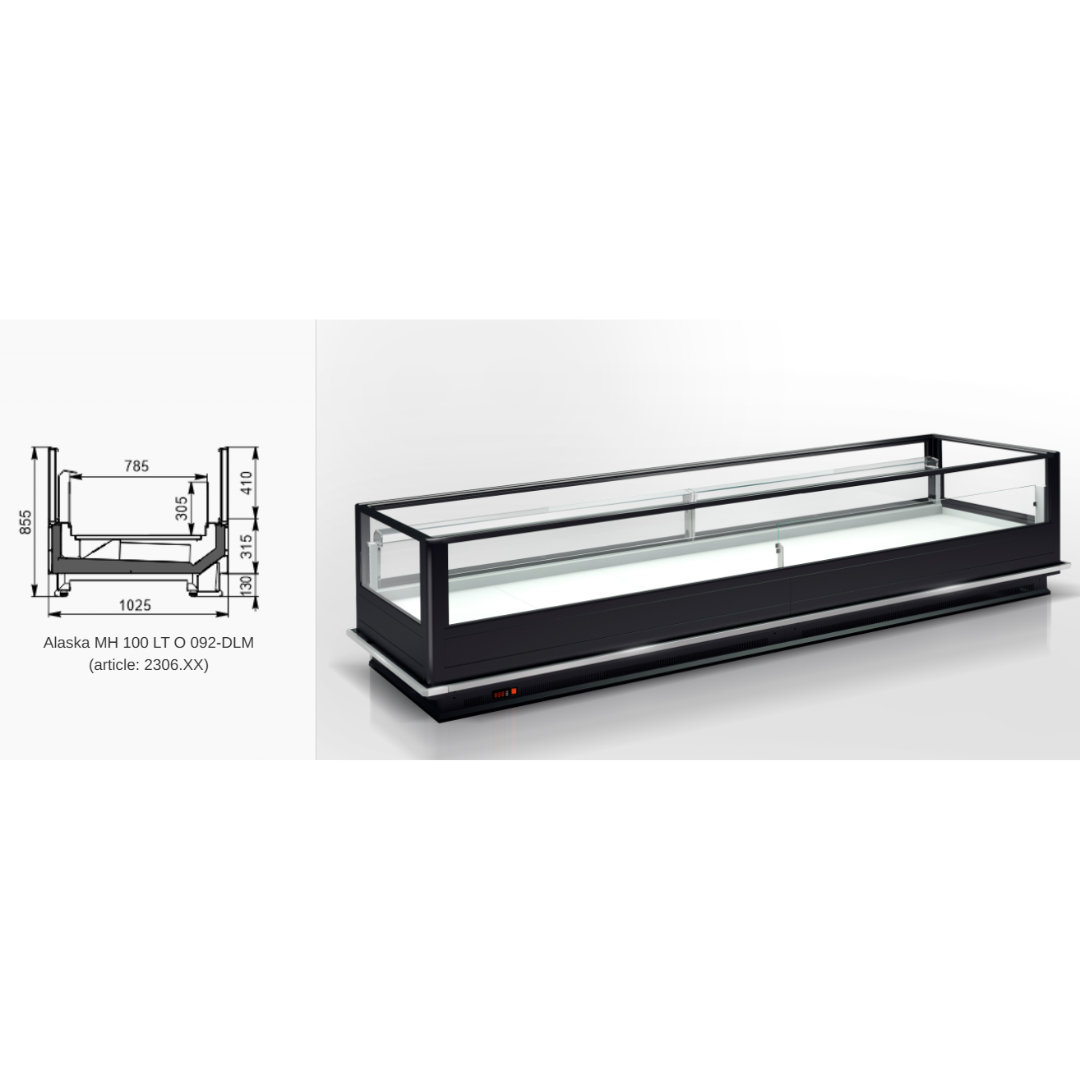 Витрина для замороженных продуктов Alaska MH 100 LT C 092-DLM (option) - 2500
