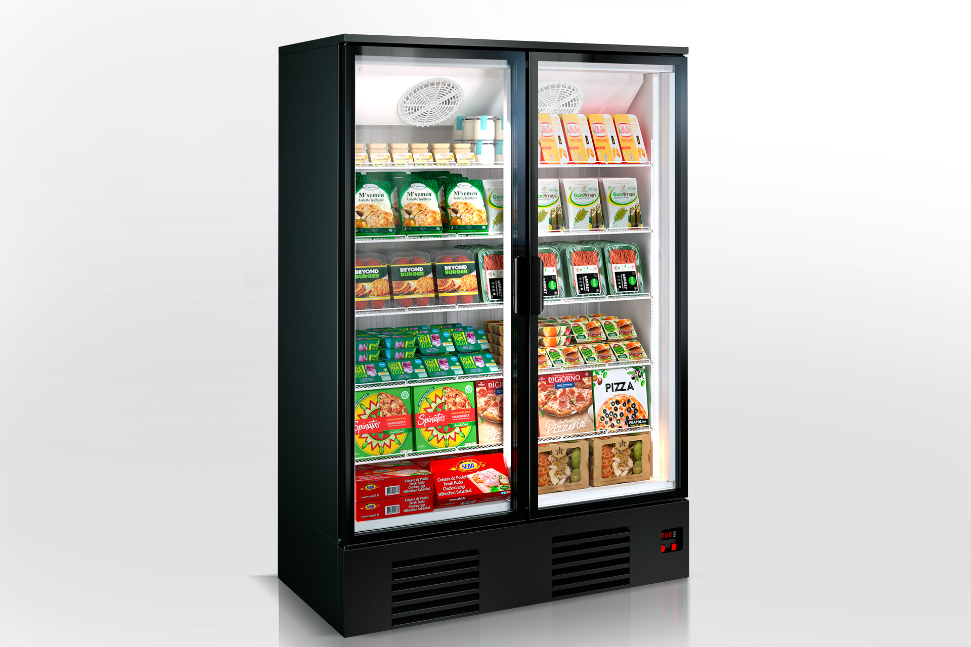 Витрина для замороженных продуктов Kansas tandem 2 S1 076/200 LT D A