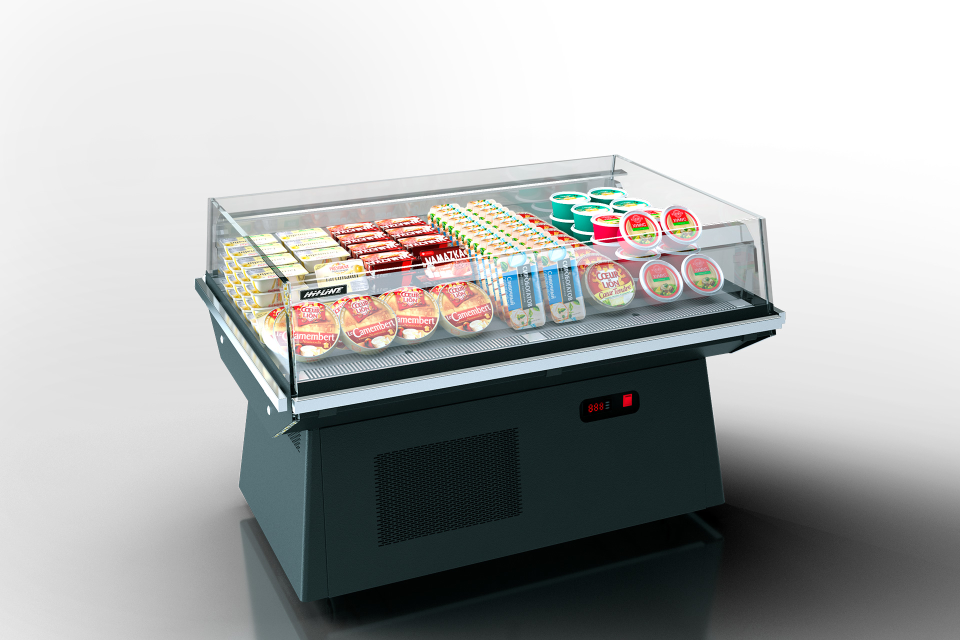 Промоциональная витрина Virginia AK 100 deli self 083-DLA without lid - 937