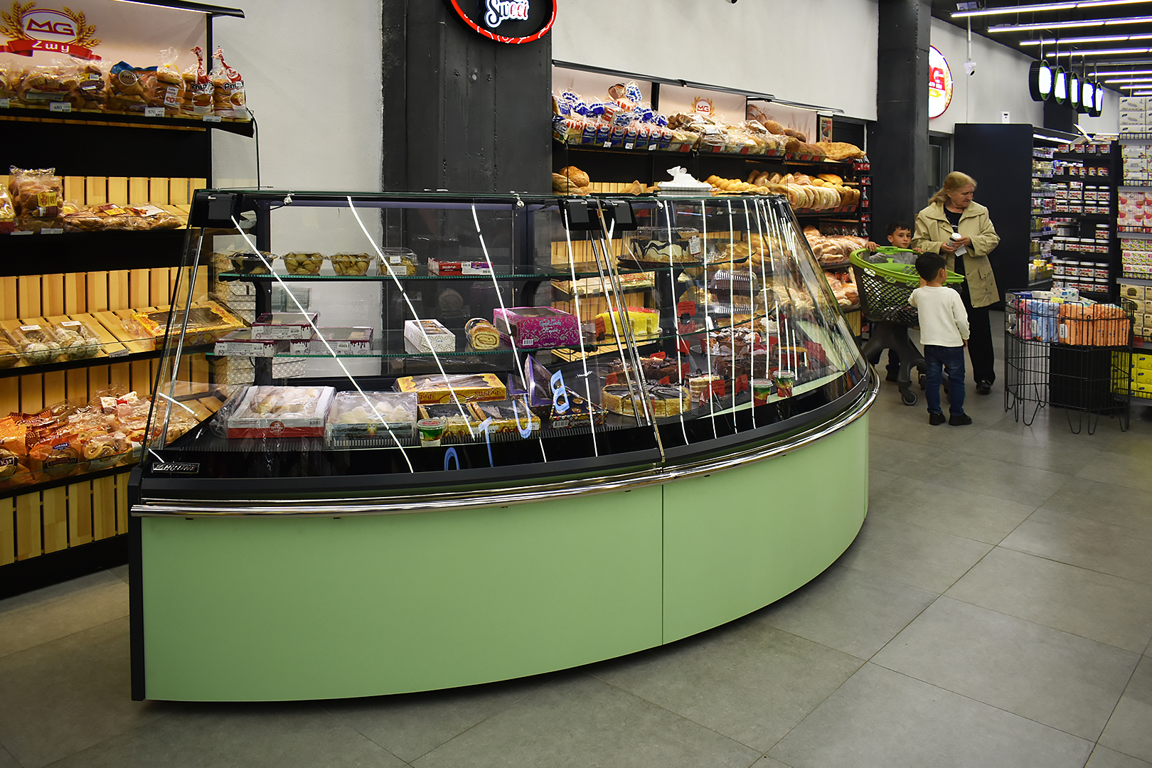 Кондитерская витрина Dakota sapphire KA 090 patisserie PS A — угловой элемент