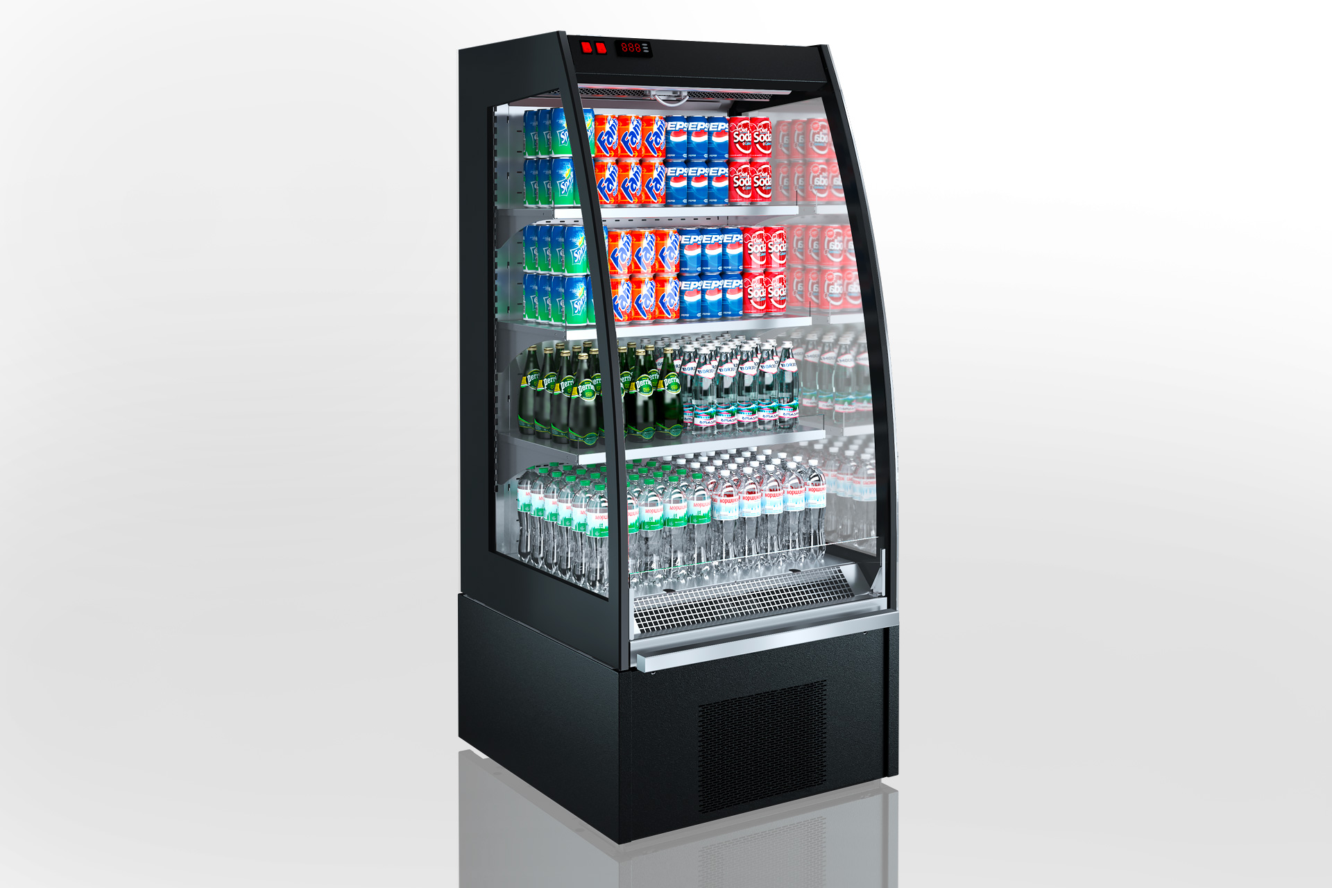 Полувертикальная витрина Indiana eco ASV 070 MT O A