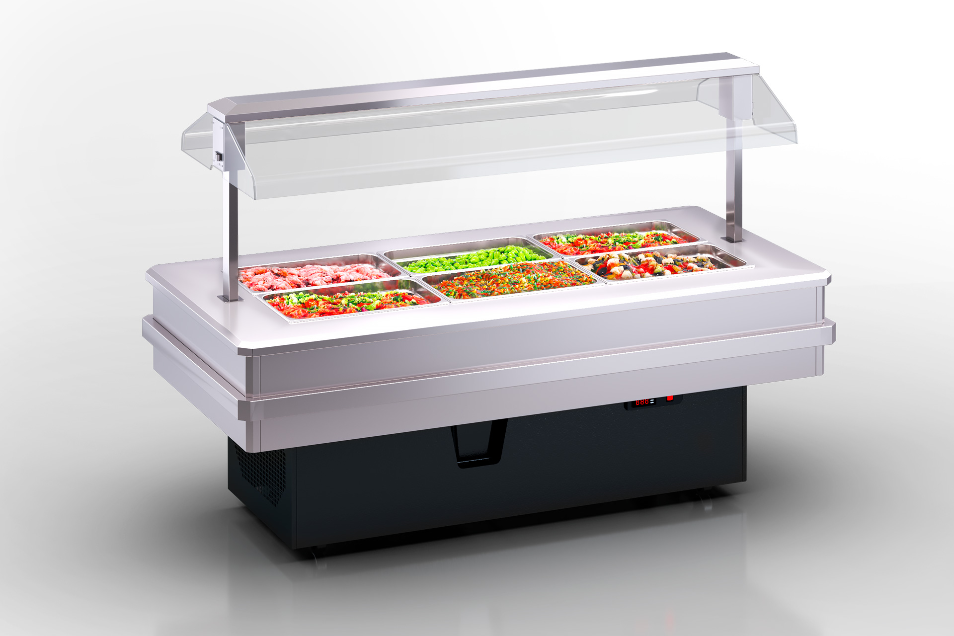 Специализированная витрина для продажи солений Virginia AH 100 pickles self R 137-SLA - 2020