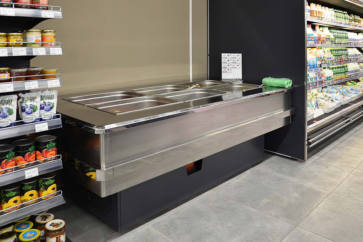 Специализированная витрина для продажи солений Virginia AO 100 pickles self 076-SLA - 2020