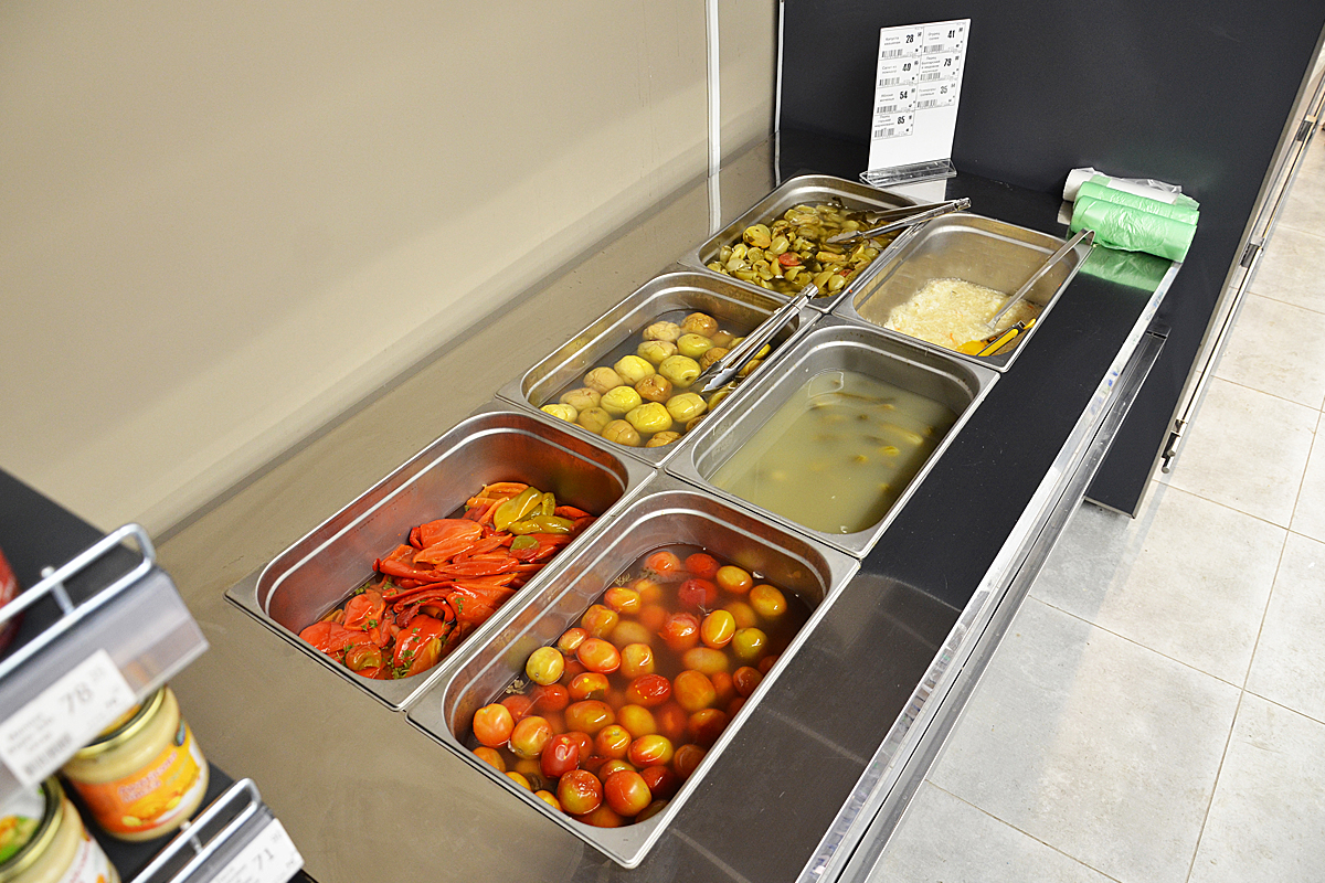 Специализированная витрина для продажи солений Virginia AO 100 pickles self 076-SLA - 2020