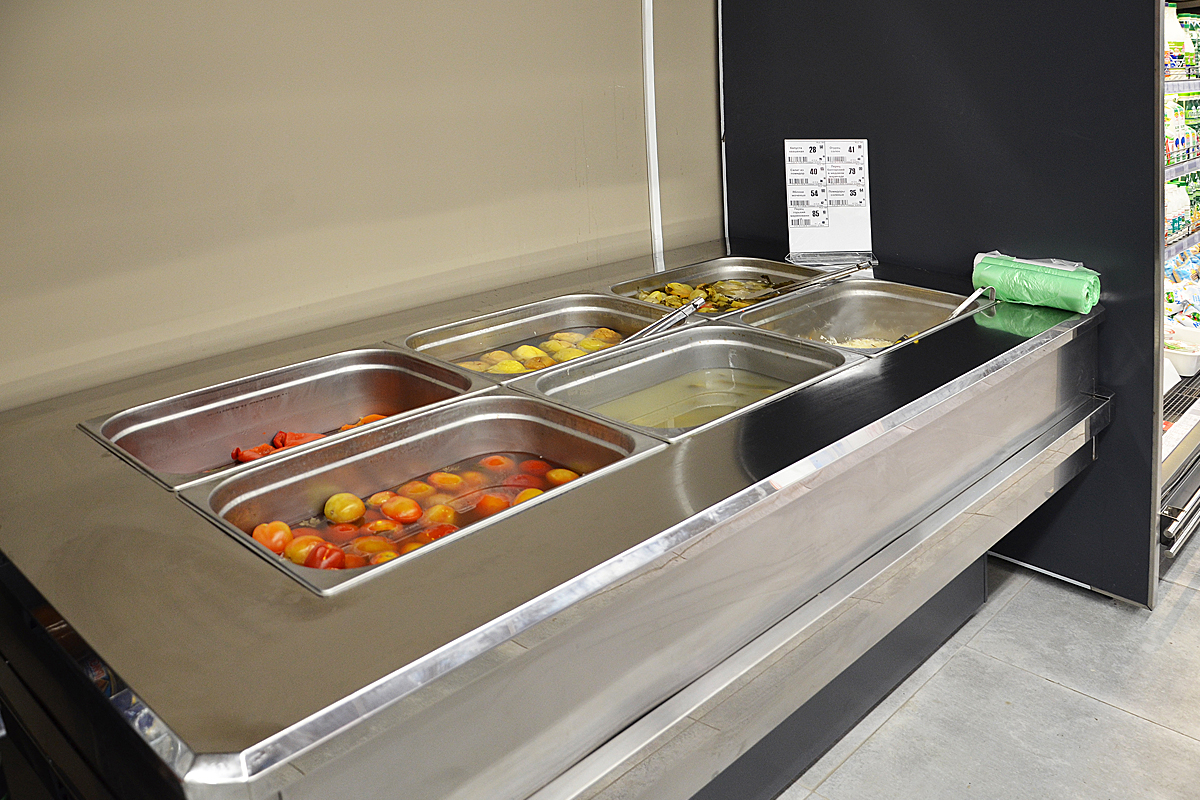 Специализированная витрина для продажи солений Virginia AO 100 pickles self 076-SLA - 2020