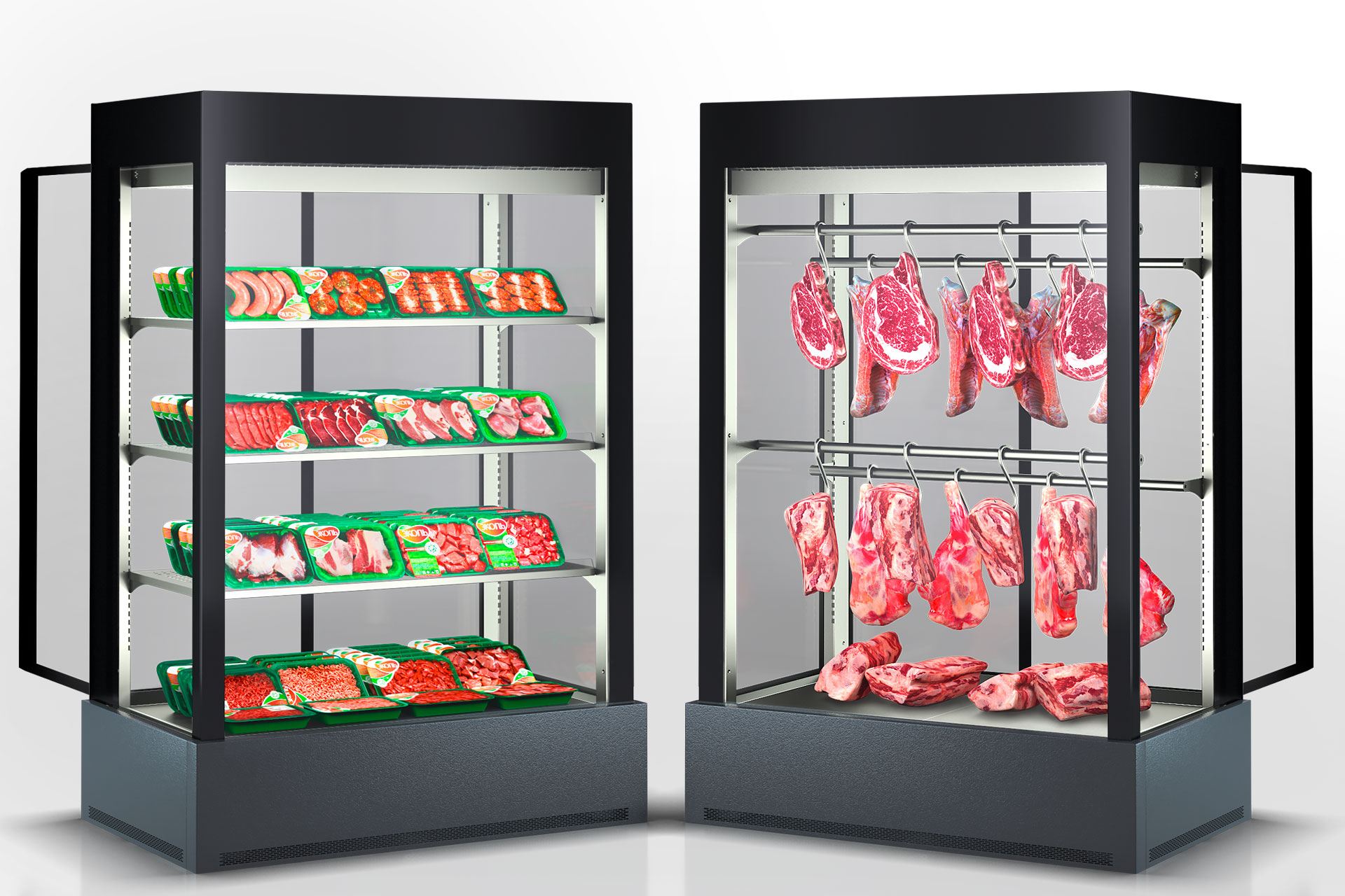 Специализированная витрина для продажи мяса Kansas А4SG 078 meat 2HD