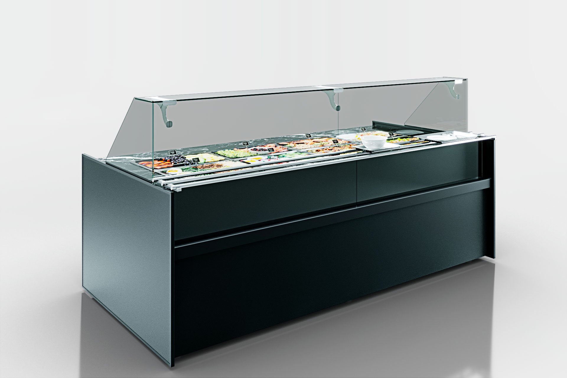 Линия раздачи готовых блюд Missouri NC 120 heat BM L SL 130 - 1250