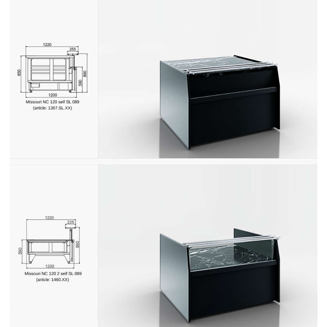 Линия раздачи готовых блюд Missouri MC 120 deli self SL 086-DBM - 700