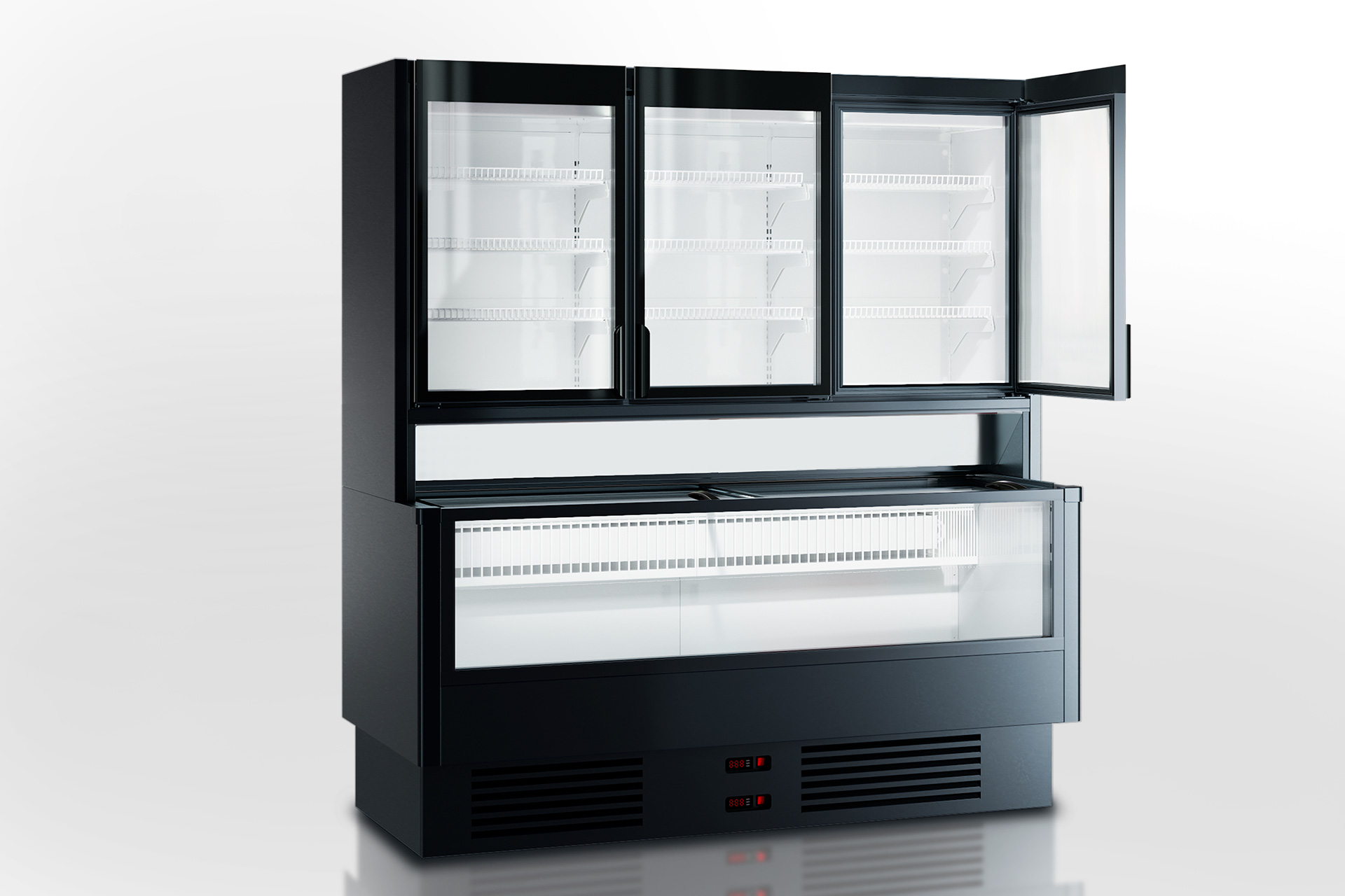 Комбинированная витрина Alaska combi 2 FG AHV 090 LT D/C 218-D-SLA - 1250