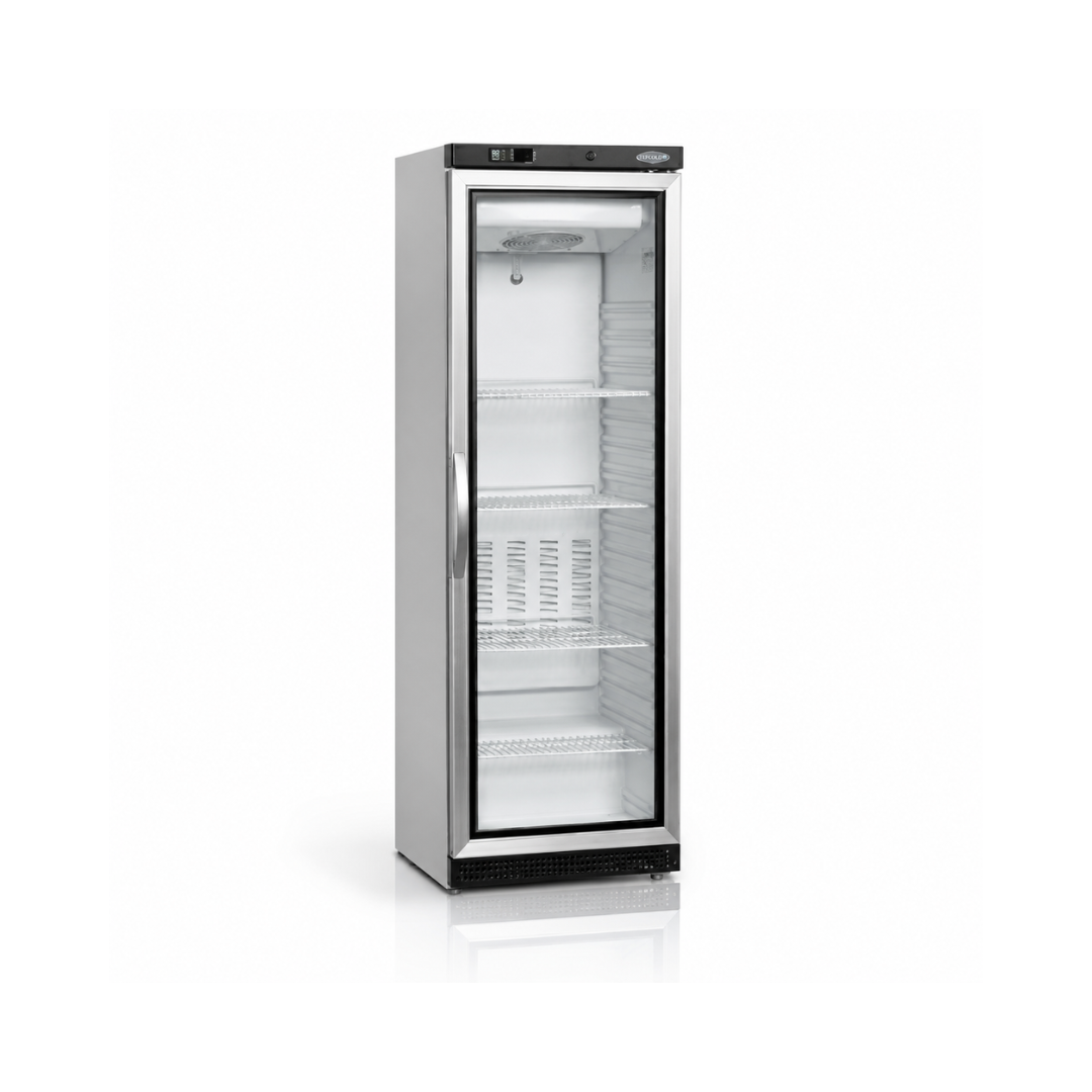 Морозильный шкаф со стеклянной дверью TEFCOLD UF400VG