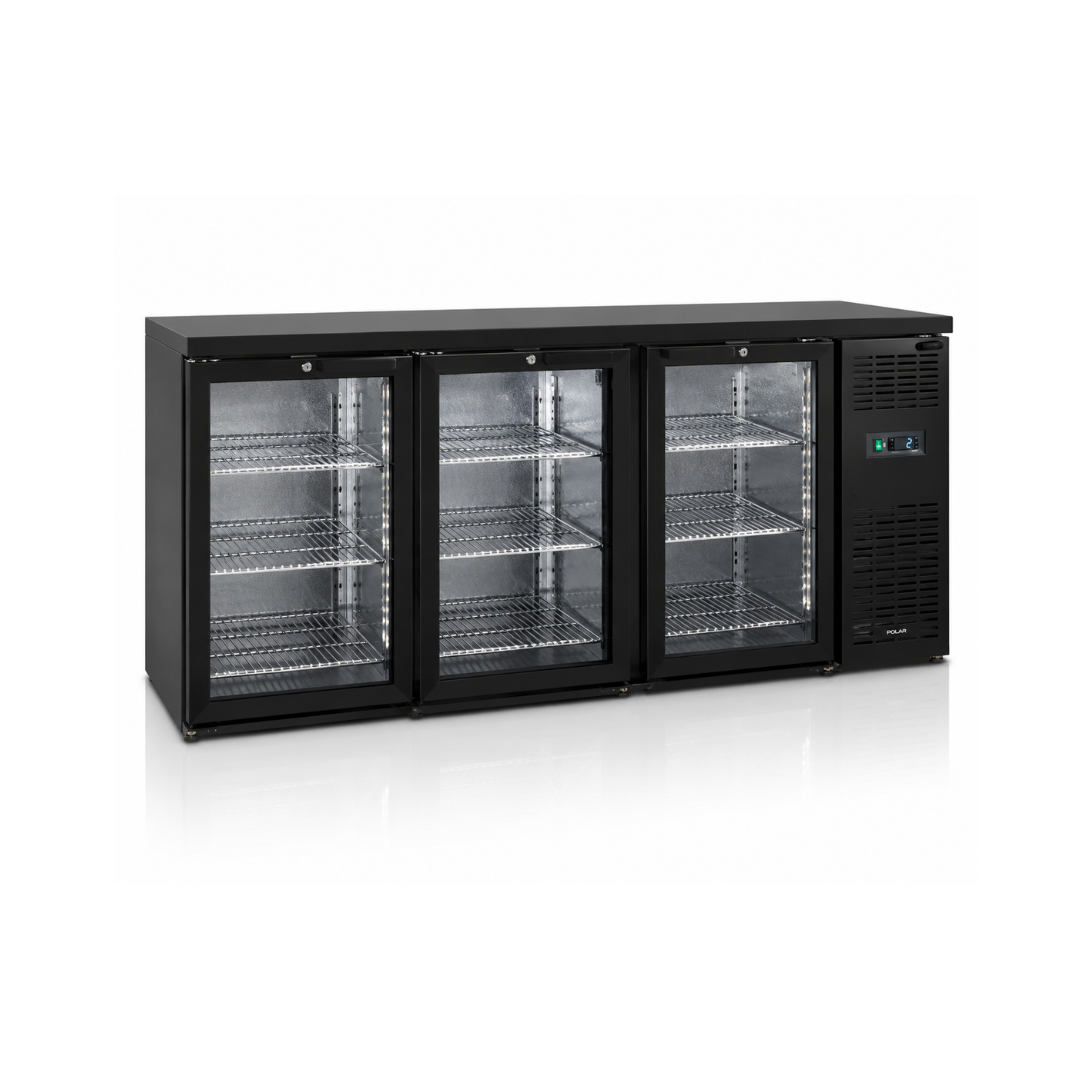 Холодильный шкаф backbar с 3 стеклянными дверями, 460 л