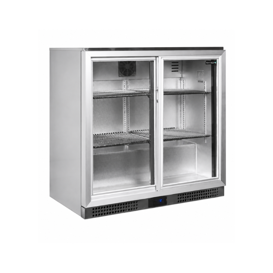 Холодильный шкаф-бар с раздвижными стеклянными дверями 191 л TEFCOLD BA26SS