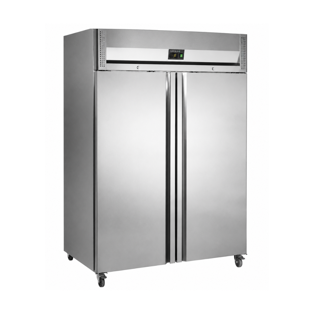 Морозильный шкаф из нержавеющей стали 945 л, 2 двери TEFCOLD RF1420X1