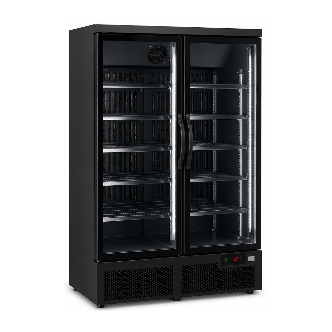 Морозильный шкаф со стеклянными распашными дверями 702 л TEFCOLD ATOM MAXI F2DBB