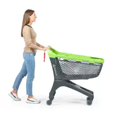 Тележка для покупок из эко-пластика 160 л Plastimark Roomy