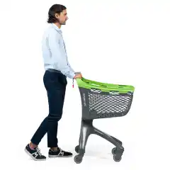 Тележка для покупок из эко-пластика 100 л Plastimark Pleasy