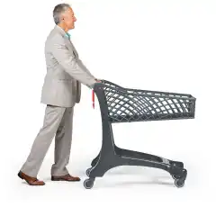 Тележка для покупок из эко-пластика 90 л Plastimark Keita