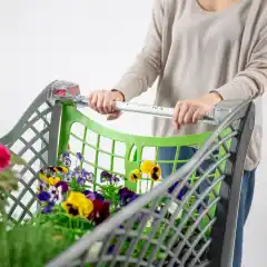 Тележка для покупок из эко-пластика 90 л Plastimark Keita
