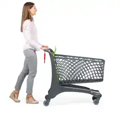 Тележка для покупок из эко-пластика 110 л Plastimark City