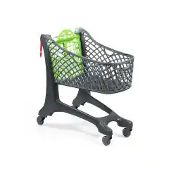 Тележка для покупок из эко-пластика 130 л Plastimark Luma