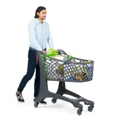 Тележка для покупок из эко-пластика 130 л Plastimark Luma