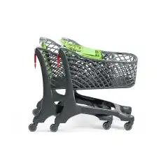 Тележка для покупок из эко-пластика 130 л Plastimark Luma