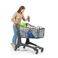 Тележка для покупок из эко-пластика 150 л Plastimark Twiga